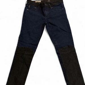 Stylish Two-Tone Blue/Black Jeans
